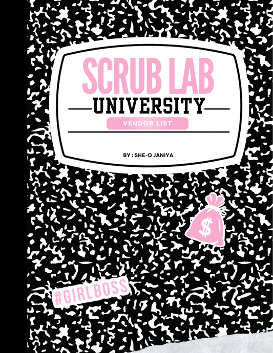 The Scrub Lab University : Vendor List
